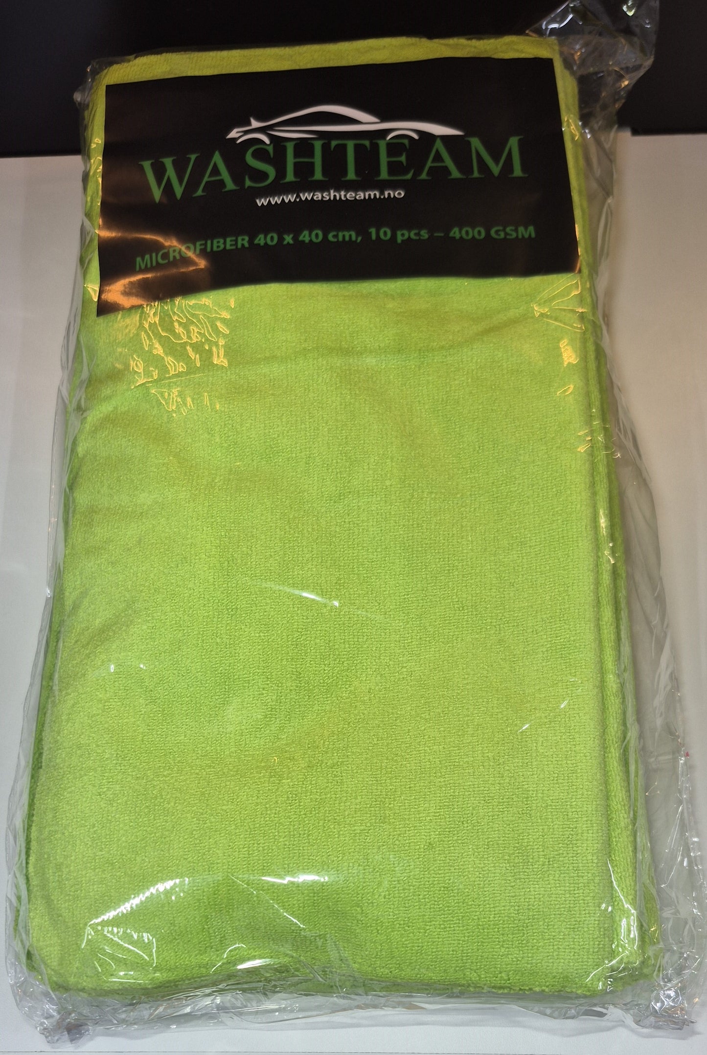 Washteam Microfiberklut Grønn 40 x 40 400gsm 10 pk