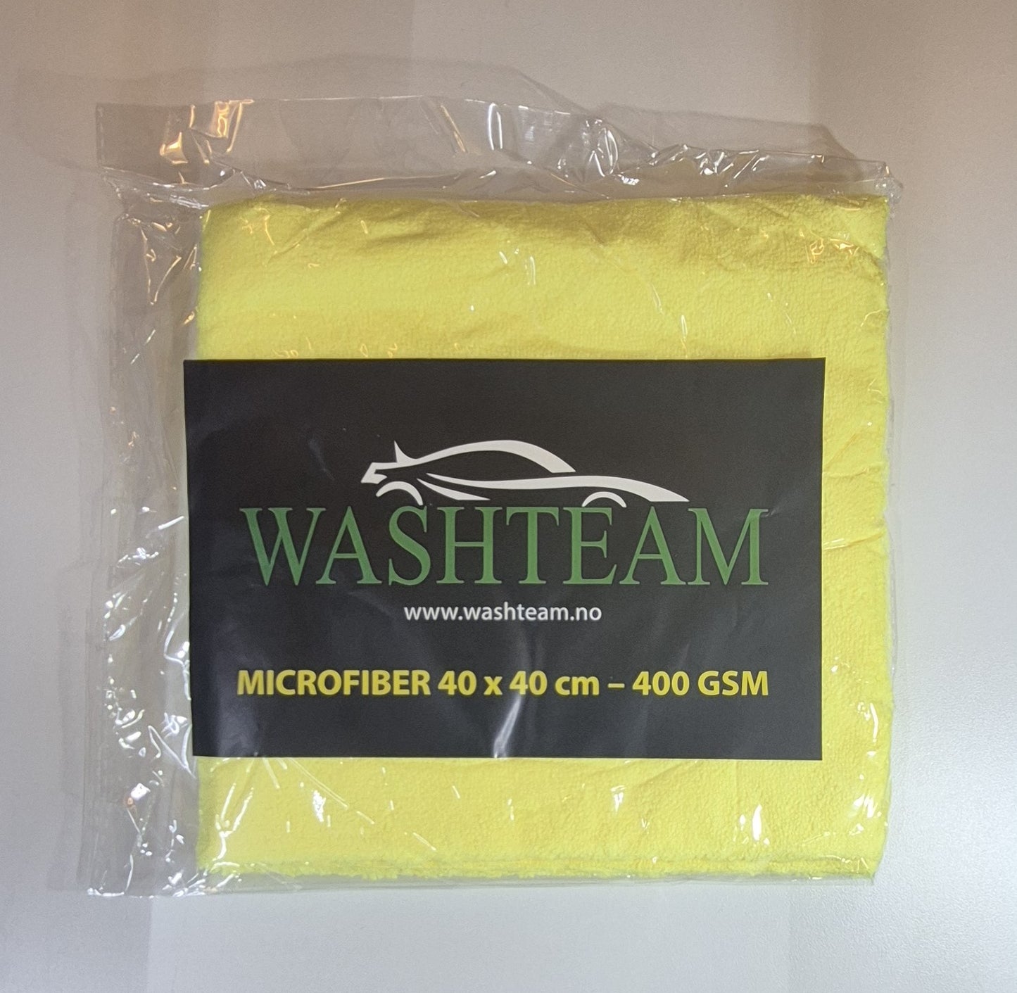 Washteam Microfiberklut Gul 40 x 40 400gsm