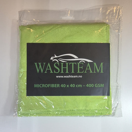 Washteam Microfiberklut Grønn 40 x 40 400gsm
