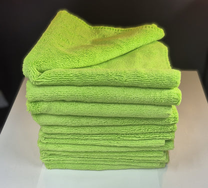 Washteam Microfiberklut Grønn 40 x 40 400gsm 10 pk