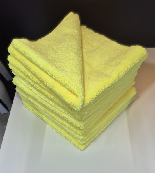 Washteam Microfiberklut Gul 40 x 40 400gsm 10 pk
